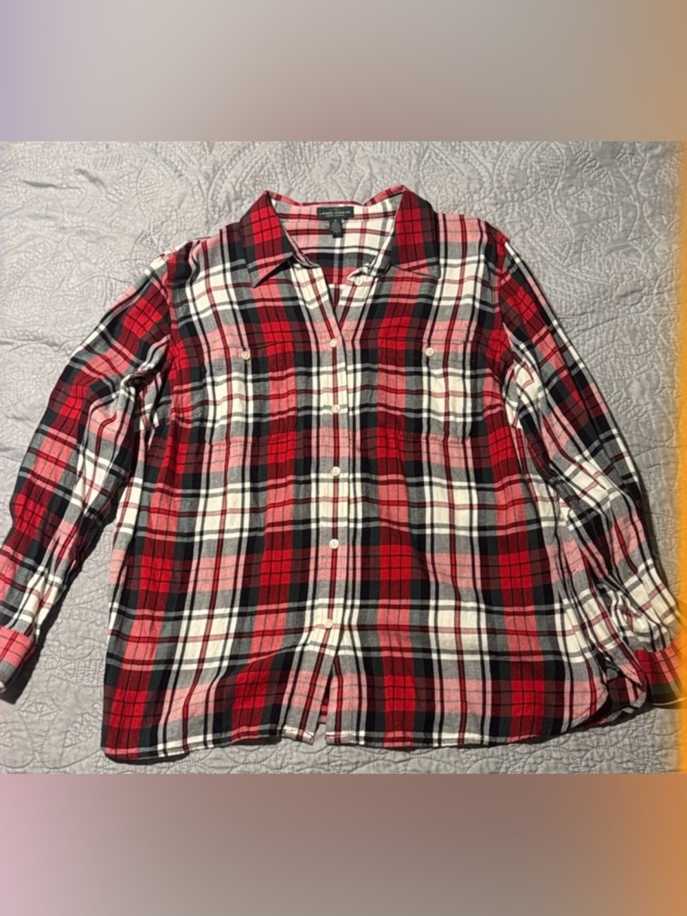 Ralph Lauren Red and Black Plaid Shirt